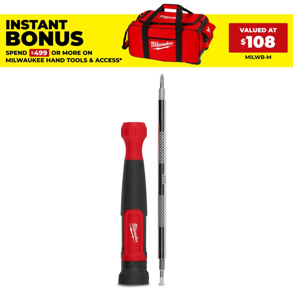 Milwaukee 48222930 4-in-1 Precision Multi-bit Screwdriver