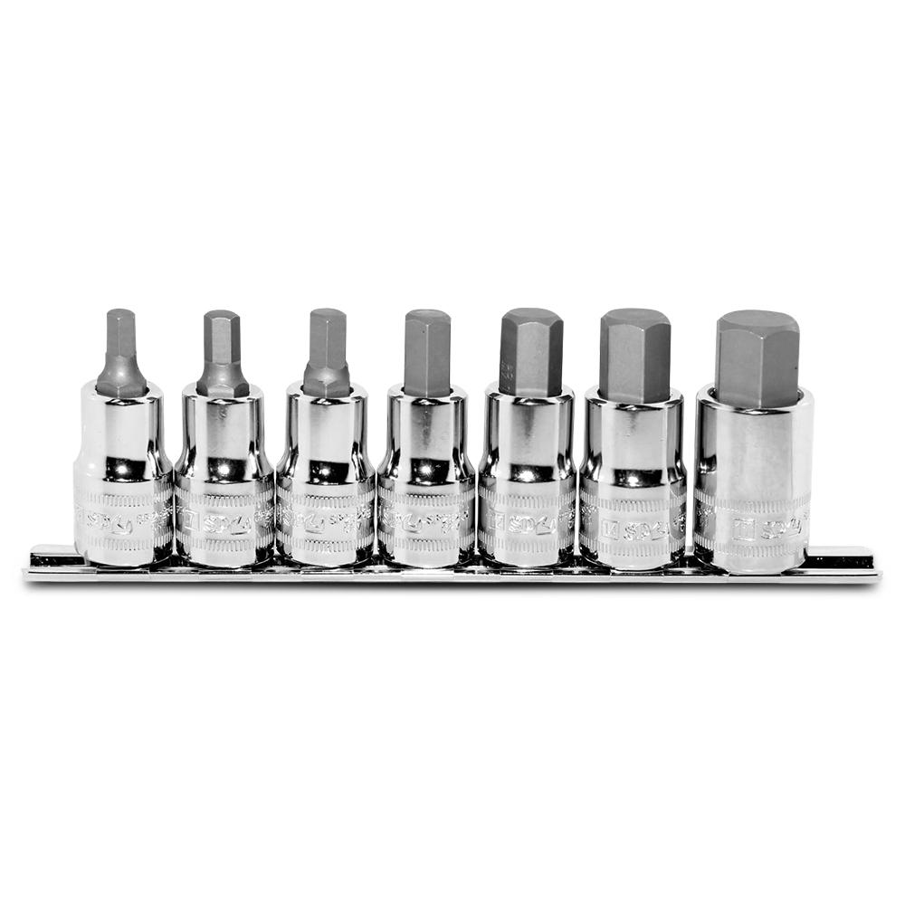SP Tools SP20561 7pce 1/2" Drive Metric Inhex Socket Rail Set