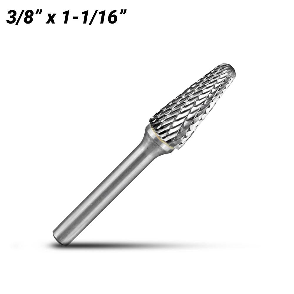 Holemaker CB-SL3 3/8" x 1-1/16" Tapered Radius Carbide Burr