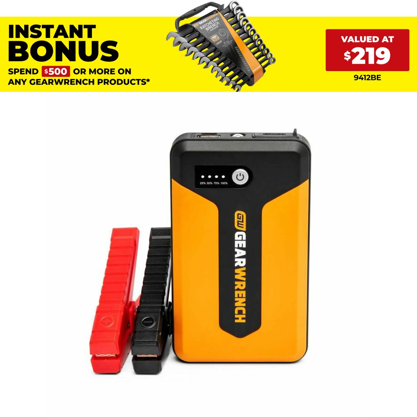 GEARWRENCH GWLBJ12AU 1200A 12V Lithium Battery Jump Starters and Powerbanks