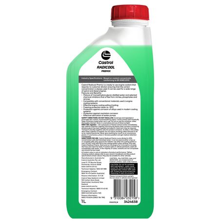 Castrol Radicool Premix Green Coolant 1L