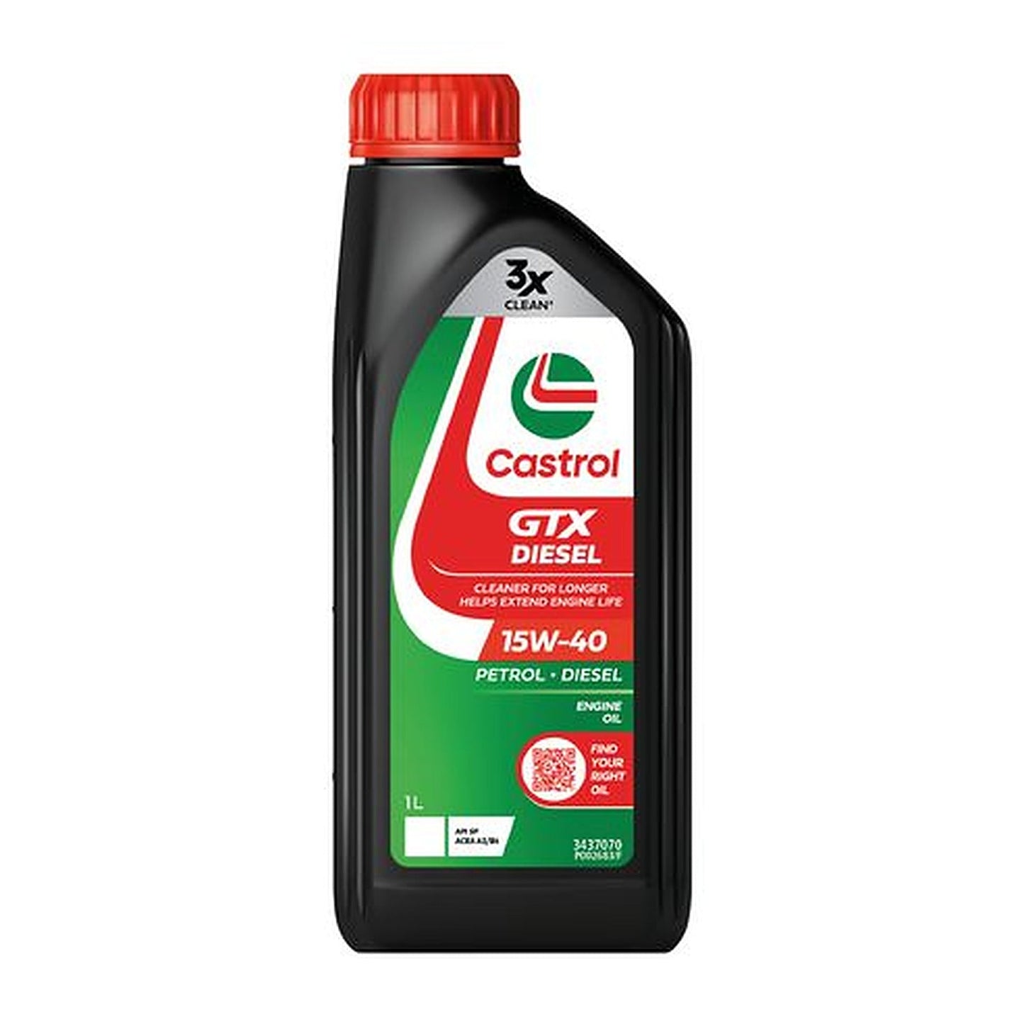 Castrol GTX Diesel 15W-40 Engine Oil — 1L 3437070
