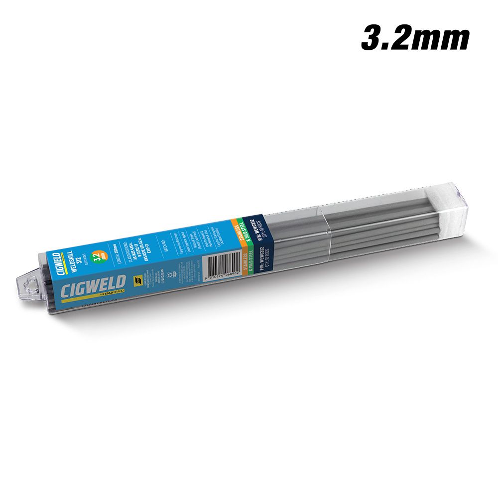 Cigweld WEW0232 10-Pack 3.2mm Weldskill WELDiT ALL Stainless Steel Electrode