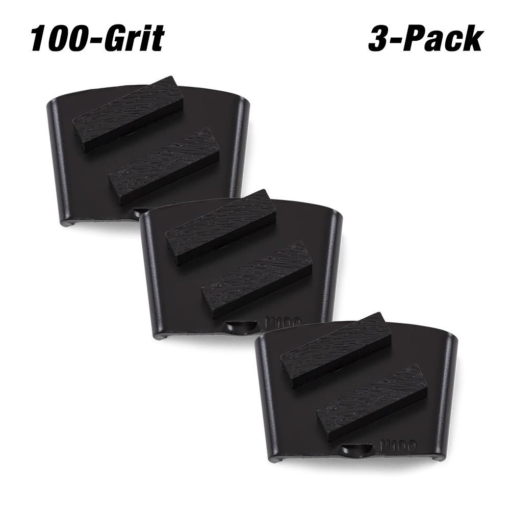 Husqvarna 5472294-03 3-Pack 100 Grit TACTI-GRIND EZ M Bronze - Medium Hard Cured Concrete