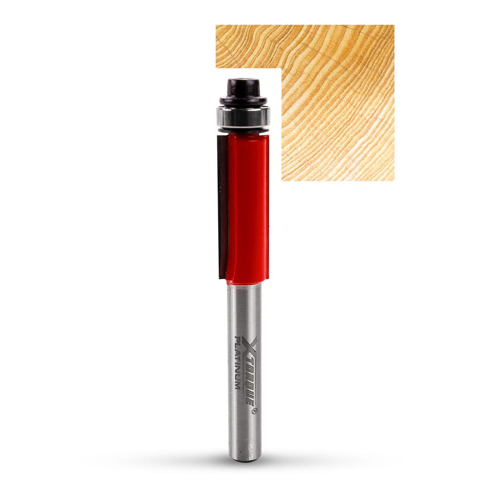 Xtorque XPS514 Platinum 9.5mm Straight Trim Double Flute 1/4" Shank Router Bit