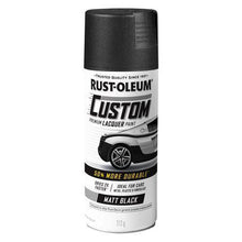 Rust-Oleum Custom Lacquer Auto Spray Paint Matte Black 312g — 376135