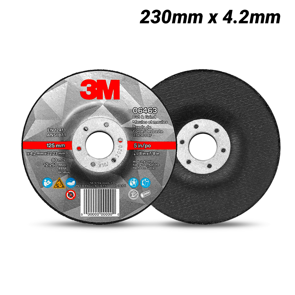 3M XC991603652 (52054) 230mm (9") x 4.2mm Cut & Grind Wheels