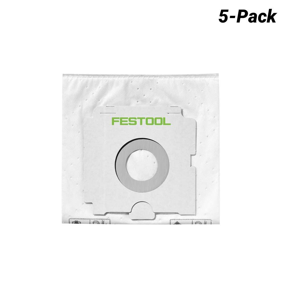 Festool SC FIS for CT 26/5x (496187) 5-Pack Replacement SelfClean Filter Bags Suits CT 26