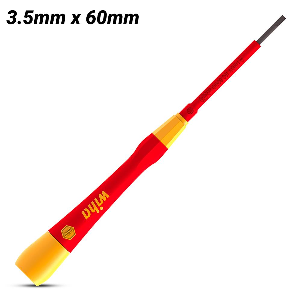 Wiha 44540 3.5 x 65mm 2270P VDE PicoFinish Fine Slotted Screwdriver
