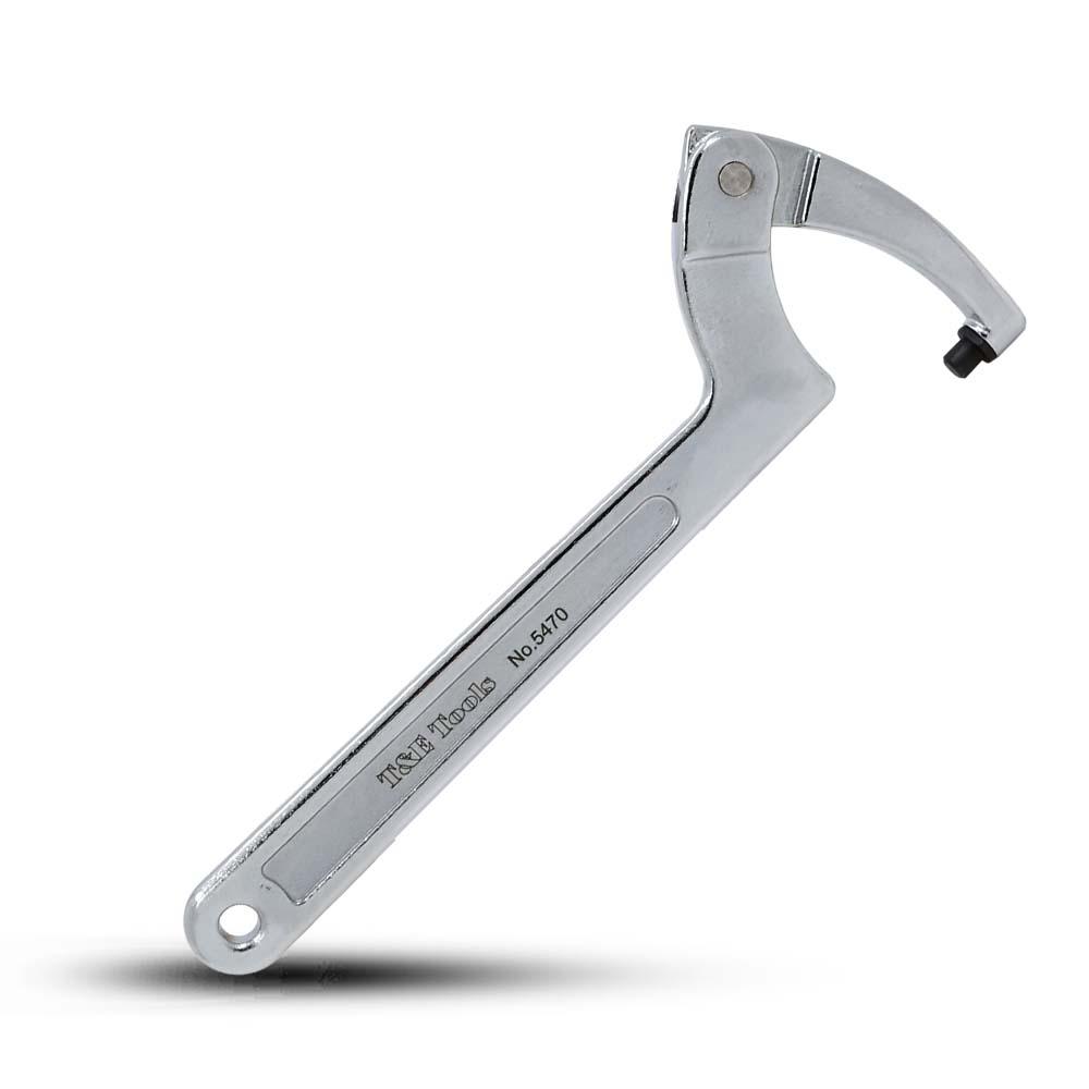 T&E Tools 5470 115mm - 160mm Pin Type C-Hook Wrench