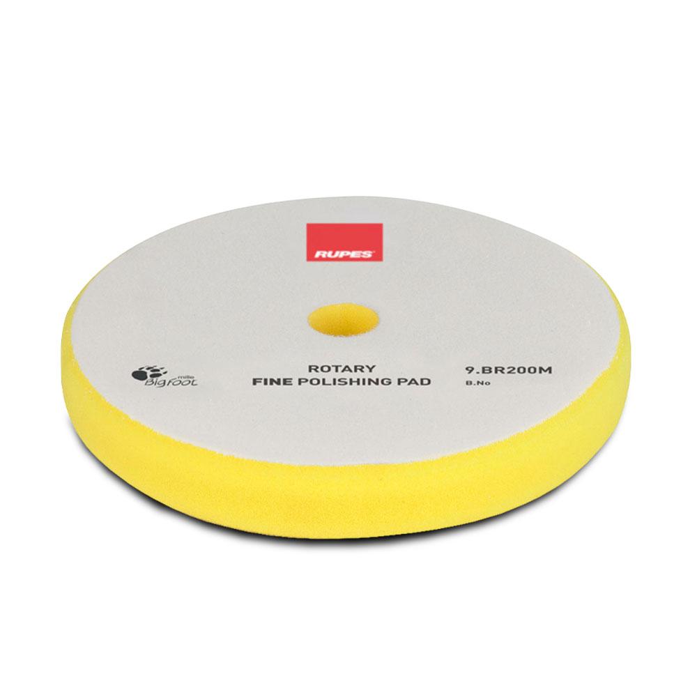 Rupes 9.BR200M/1 175mm/180mm Big Foot Yellow Fine Rotary Foam Polishing Pad