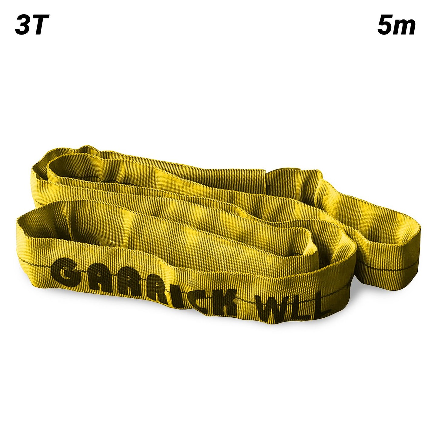 Garrick GRS3T5M 3T 5m Round Sling - Yellow