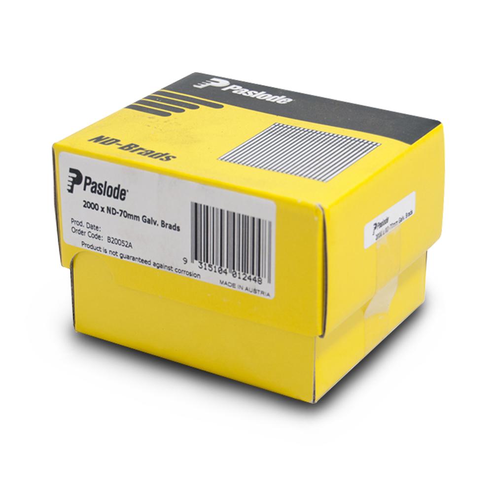 Paslode B20052A 2000-Pack 70mm 14Ga Elector Galvanised Fastener Nails