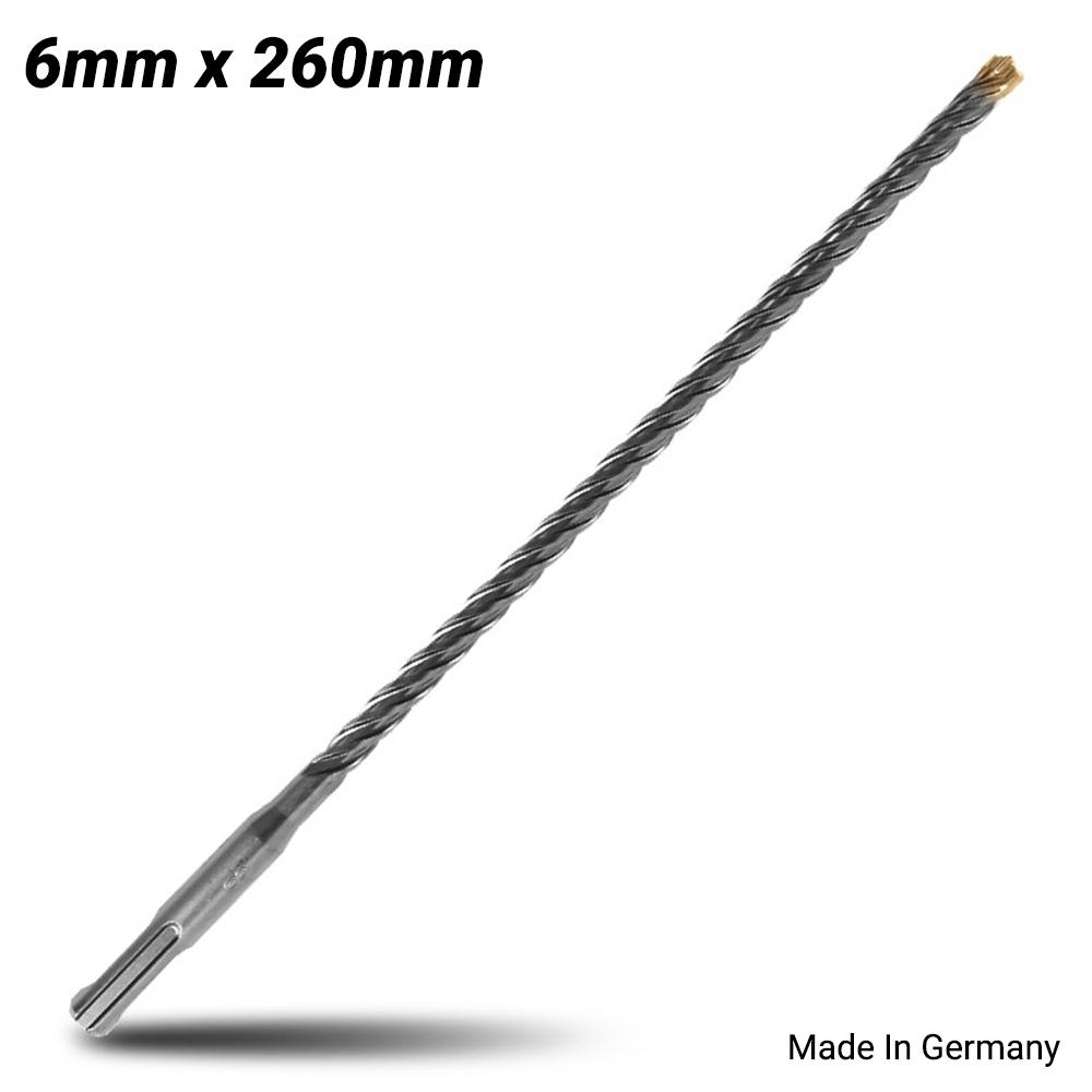 Xtorque X62604 Platinum SDS PLUS 6mm x 260mm Platinum 4 Cutter Drill Bit - MADE IN GERMANY