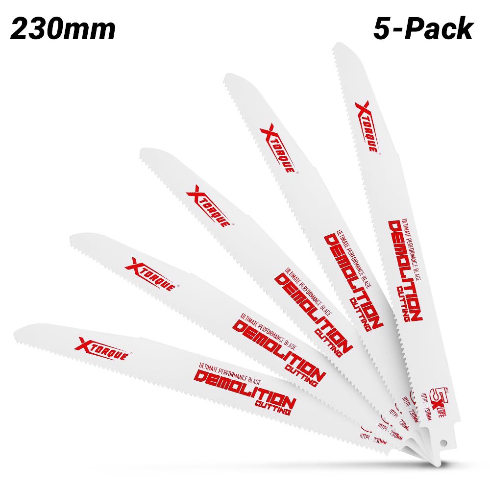 Xtorque XD22510 230mm 10 TPI Demolition, Fire & Rescue Reciprocating Saw Blade 5pack