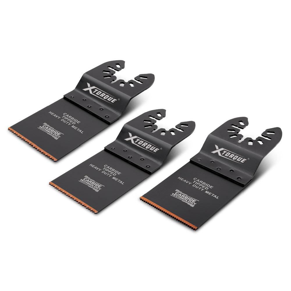 Xtorque X35C 3-Pack 35mm Bi-Metal Tungsten Carbide Tipped Quick Fitting Multi Tool Blades