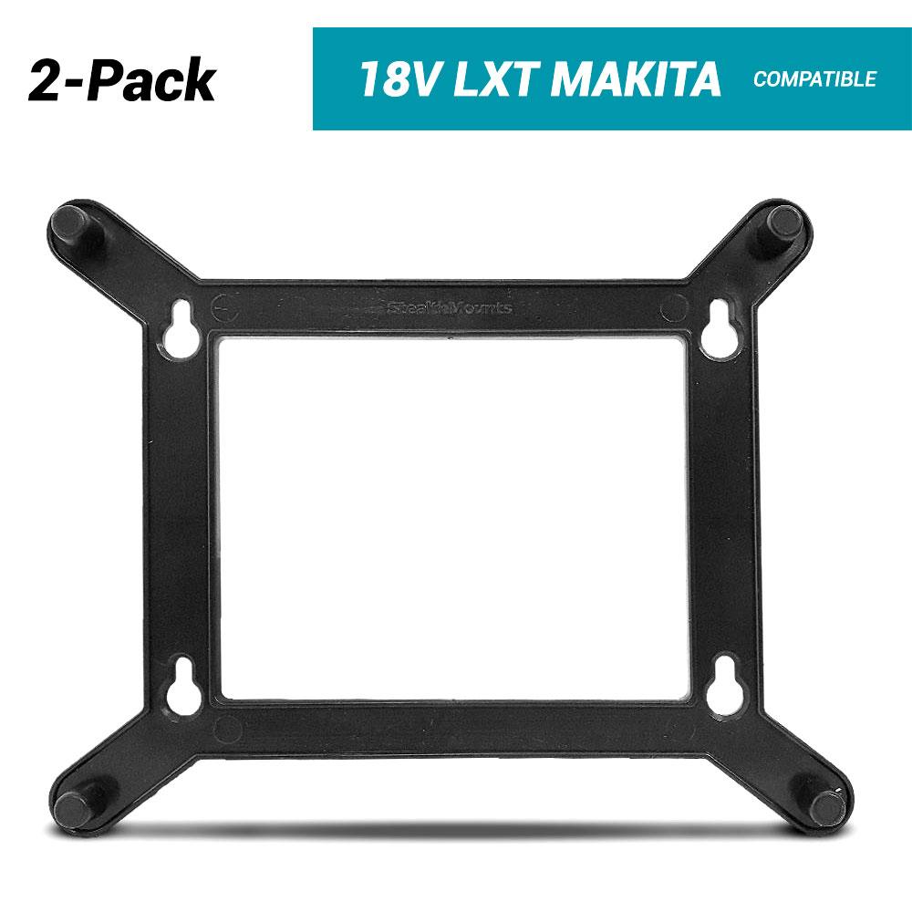 StealthMounts CMC-MK-S 18V Makita LXT 2-Pack Black Charger Mounts to suit DC18RC