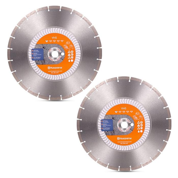 Husqvarna 585421904x2 2-Pack 350mm (14") VH5 Superior Trade Series Diamond Blade