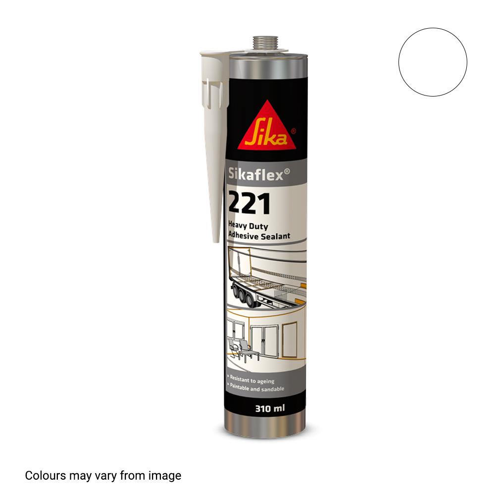 Sika 520359 310ml Sikaflex 221 Polyurethane Adhesive - White