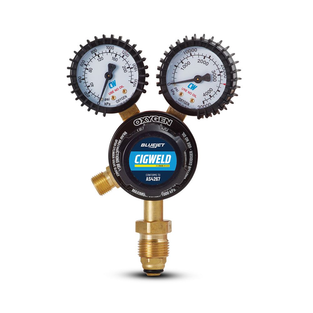 Cigweld 210222 800kPa Oxygen Regulator Type VI