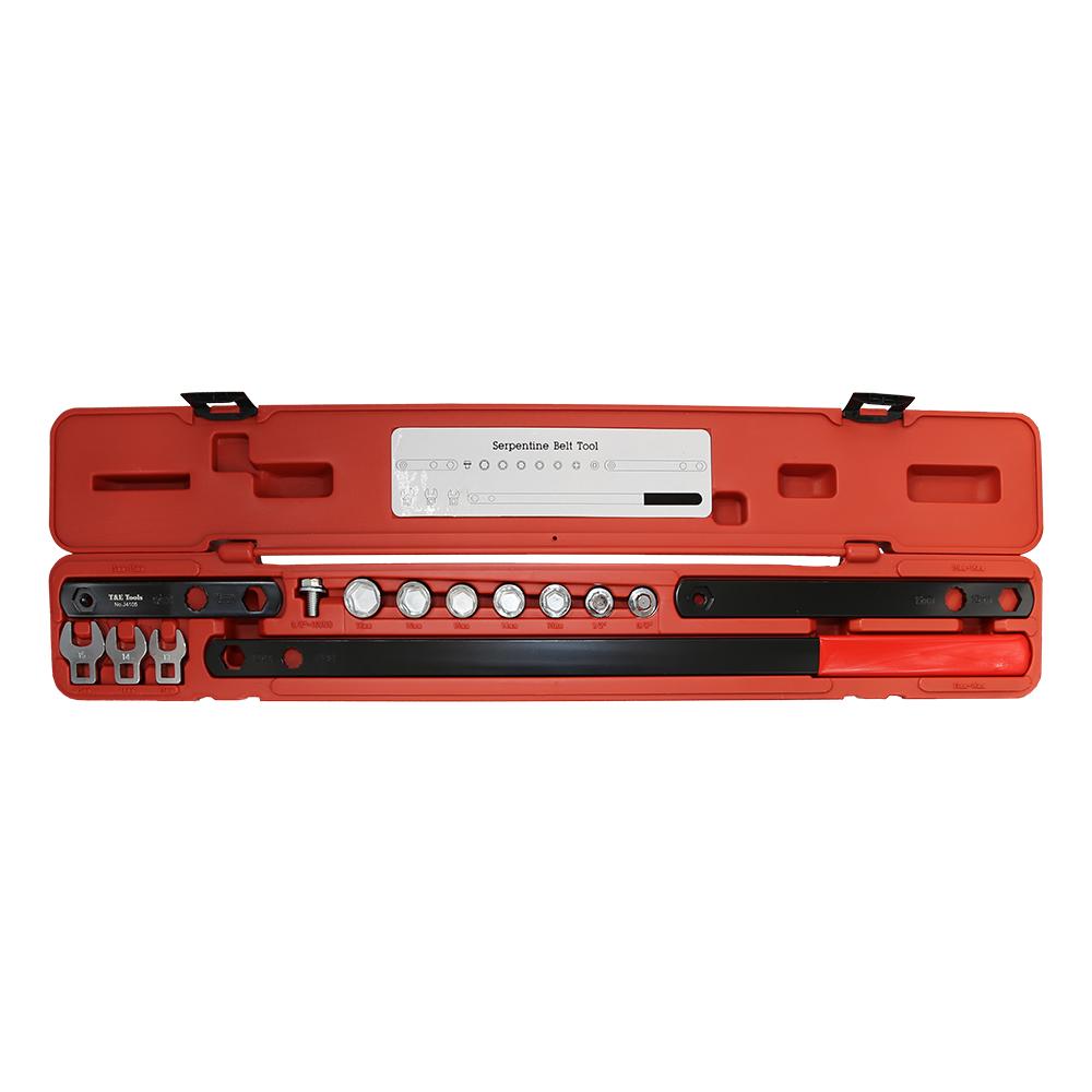 T&E Tools J4105 14pce Serpentine Belt Tool Set