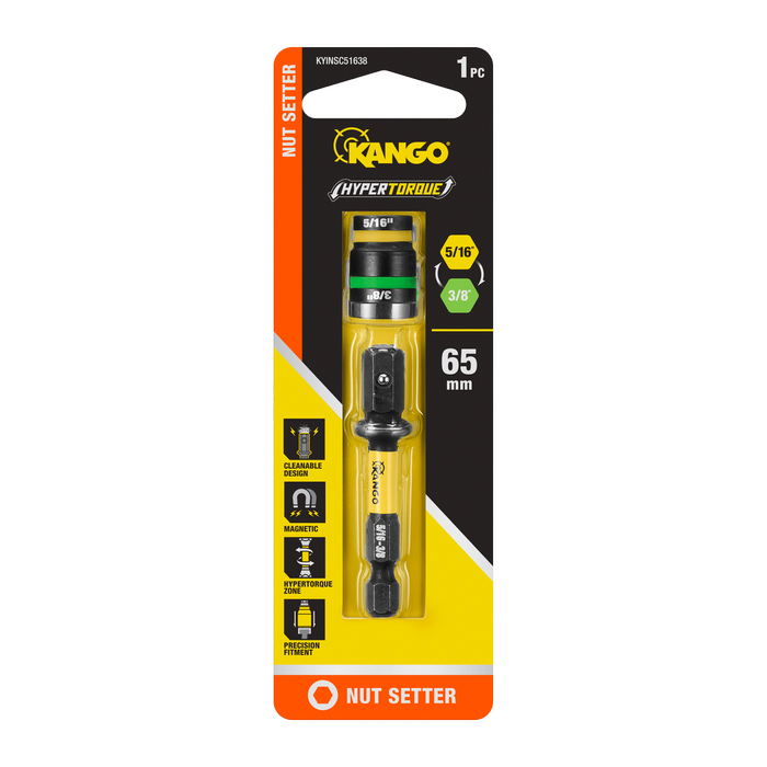 Kango ⁵⁄₁₆” to ⅜” Hypertorque Impact Magnetic Cleanable Nut Setter