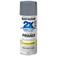 Rust-Oleum 2X Ultra Cover Flat Grey Primer 340g