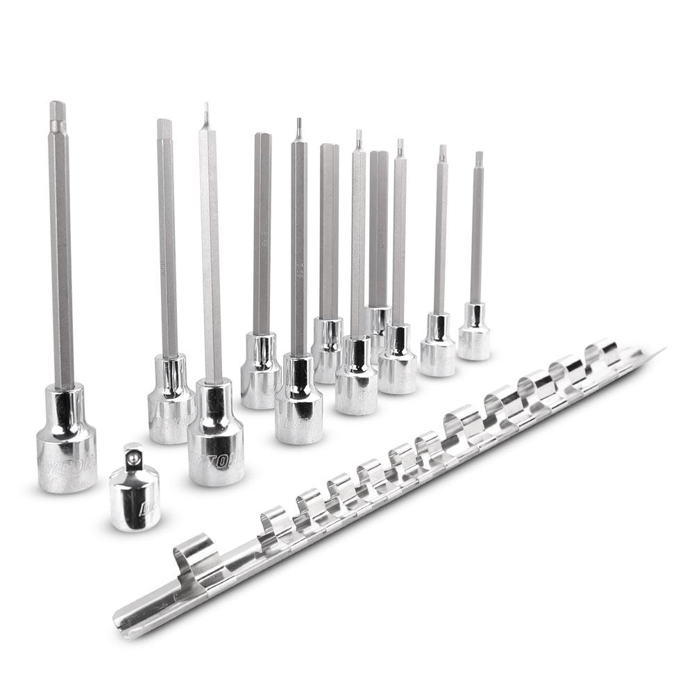 Daytona D12DXI 13pce 1/2" Drive Deep Hex 1/16" - 3/8" Imperial Socket Set