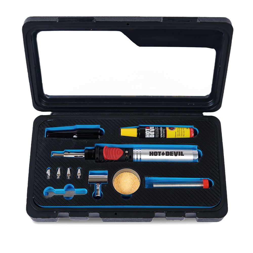 Hot Devil HD1976K 12pce Soldering Iron & Blow Torch Kit