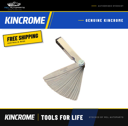 KINCROME 105mm (4") Feeler Gauge Set w/ 32 Blade 412092