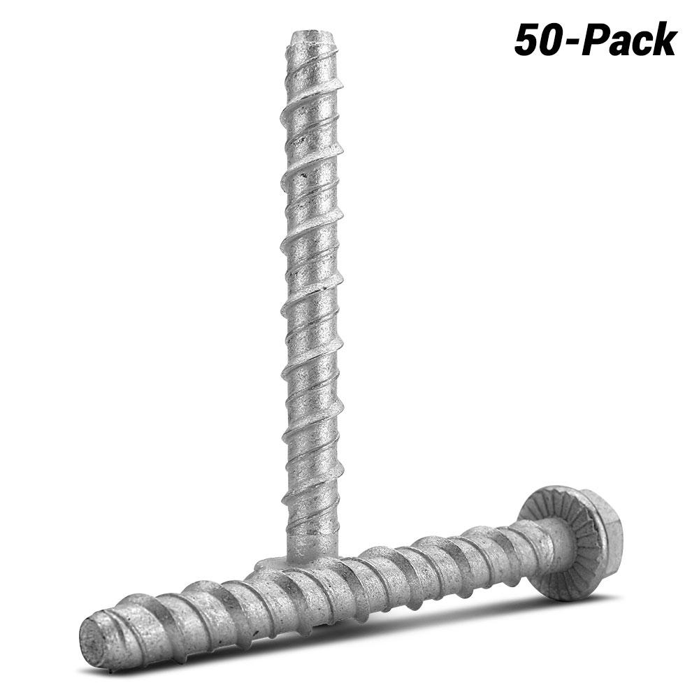 Fixed Fasteners F110GB 10 x 100mm Hex Flange Galvanised Concrete Screw Bolts