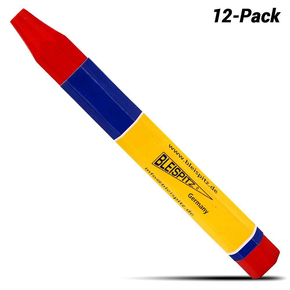 Bleispitz 0198 12mm Red Lumber Crayons - MADE IN EUROPE