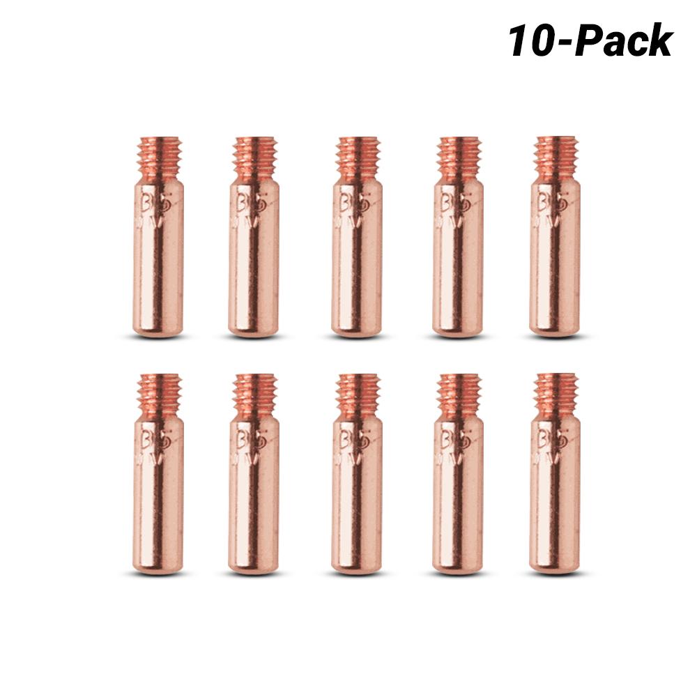 Cigweld OTW11/30/R 10-Pack 0.8mm Tweco MIG Contact Tips