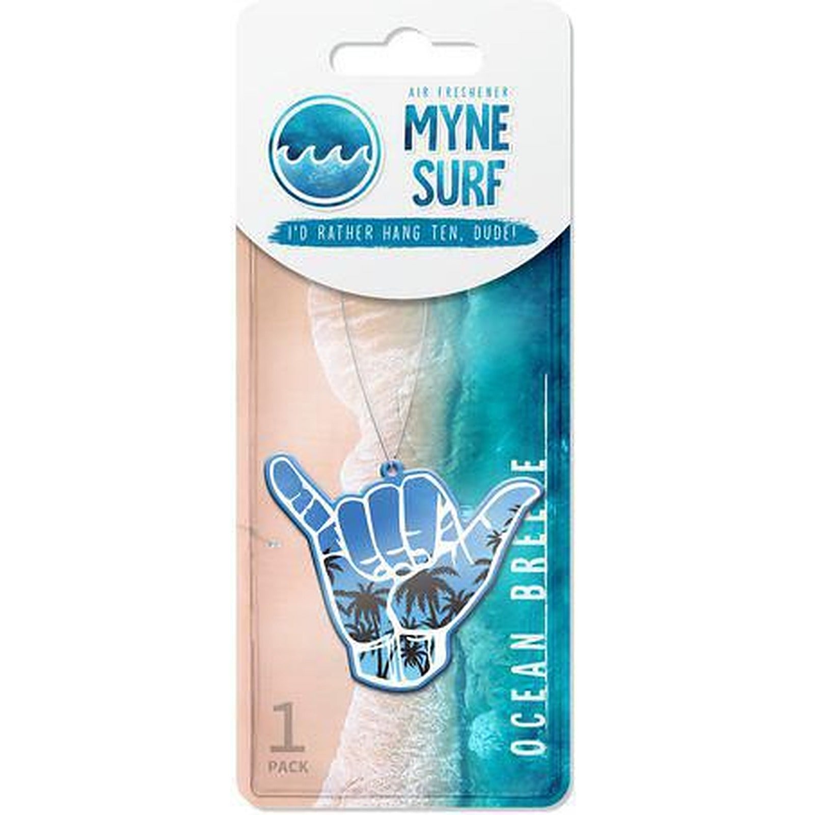 Myne Shaka Car Air Freshener - Palm Trees Blue Skies 2 Pack 4402547