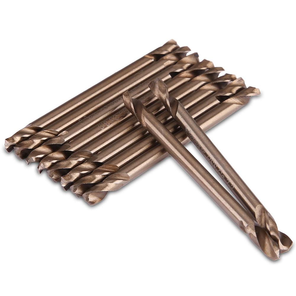 Xtorque XTO3010PK 10 Piece Heavy Duty HSS COBALT #30 Double Ended Rivet Drill Bit Pack