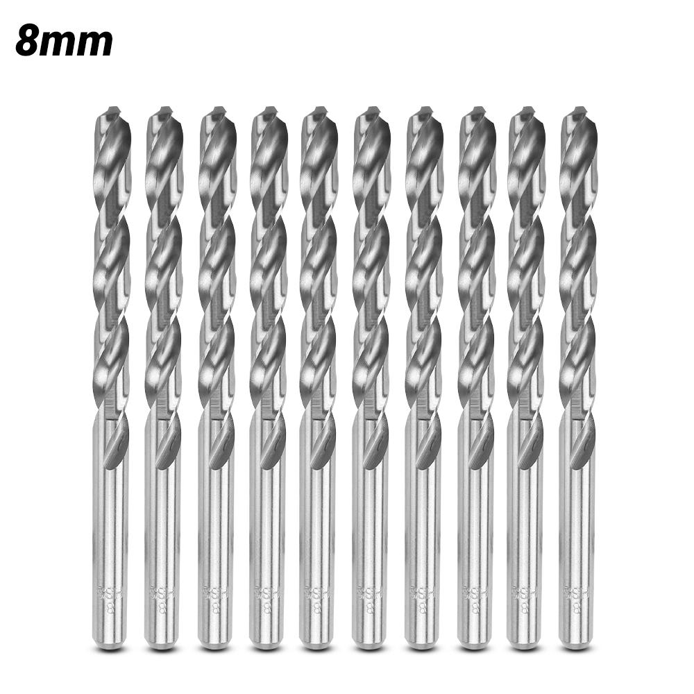 Xtorque X2810 10-Pack 8mm 118º M2 HSS Drill Bit