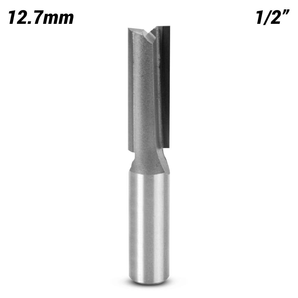 TruaCut TMX1412.7 12.7mm 1/2" Shank Straight Double Flute Extra Long Router Bit