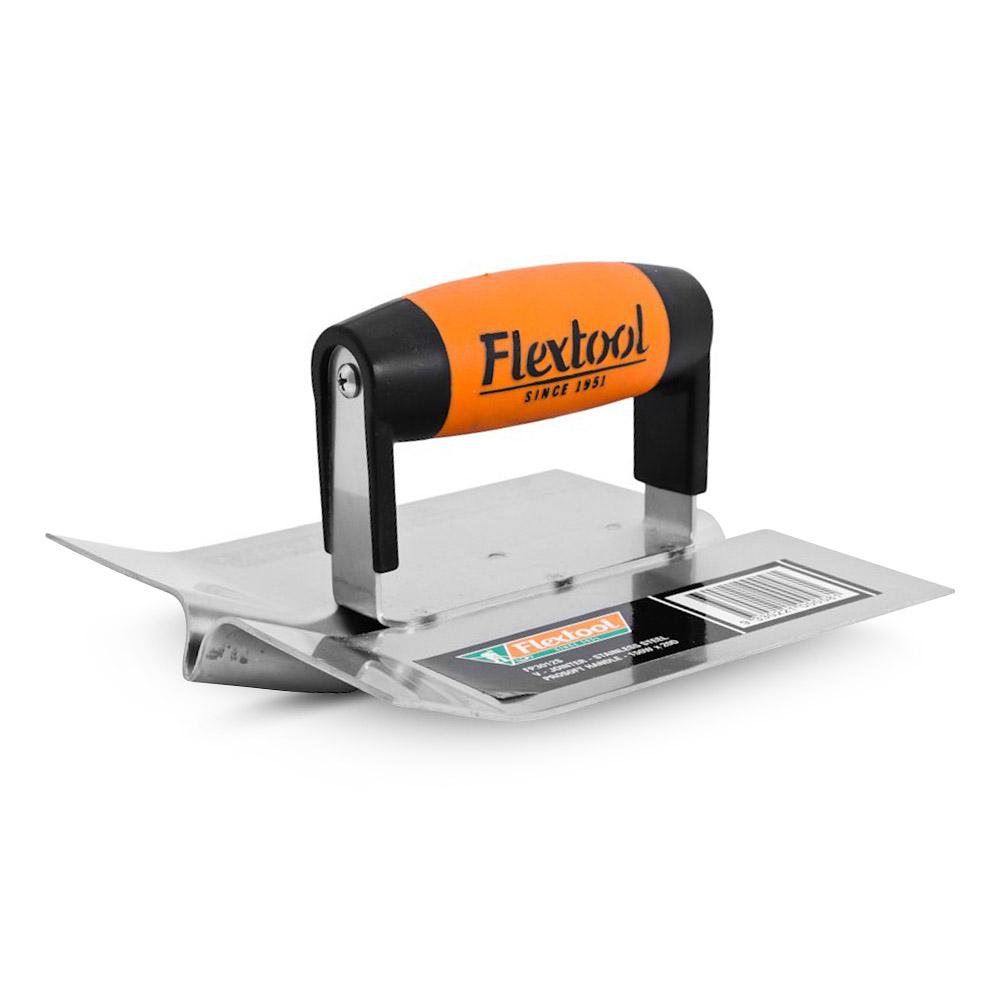 Flextool FT43012S-UNIT 175mm x 150mm Steel Vee Jointer Trowel ProSoft Handle