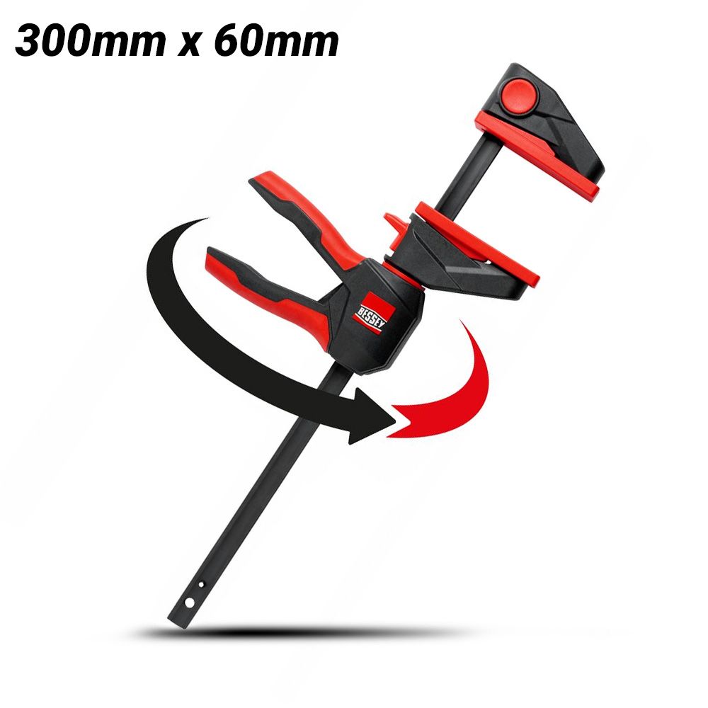 Bessey EZ360M-30 300mm x 60mm One Handed Rotating Handle Clamp