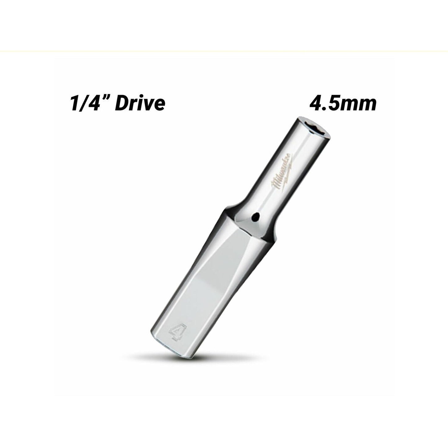 Milwaukee 45344011 1/4" Drive 4.5mm Metric Deep 6-Point Socket
