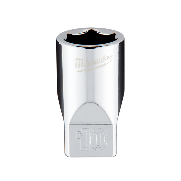Milwaukee 1/4in Drive 10mm Metric 6-Point Standard Socket 45349036