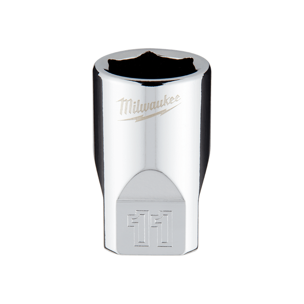 Milwaukee 1/4in Drive 11mm Metric 6-Point Standard Socket 45349037