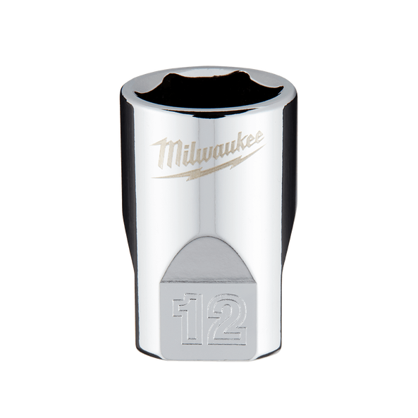 Milwaukee 1/4in Drive 12mm Metric 6-Point Standard Socket 45349038