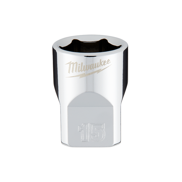 Milwaukee 3/8in Drive 15mm Metric 6-Point Standard Socket 45349085