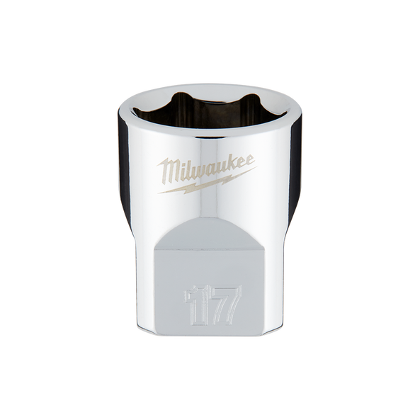 Milwaukee 3/8in Drive 17mm Metric 6-Point Standard Socket 45349087