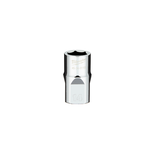 Milwaukee 1/2in Drive 14mm Metric 6-Point Standard Socket 45349115