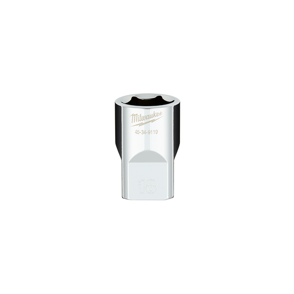 Milwaukee 1/2in Drive 18mm Metric 6-Point Standard Socket 45349119
