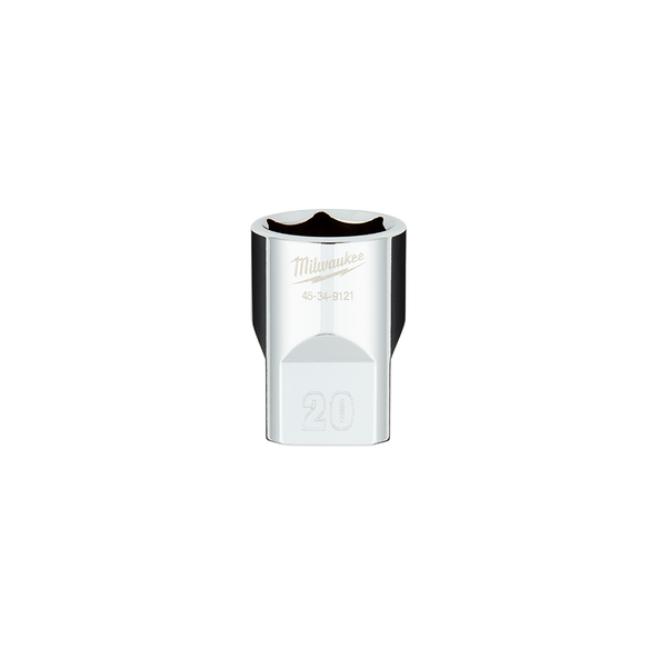 Milwaukee 1/2in Drive 20mm Metric 6-Point Standard Socket 45349121