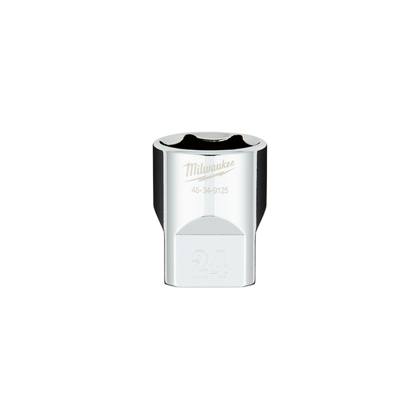 Milwaukee 1/2in Drive 24mm Metric 6-Point Standard Socket 45349125