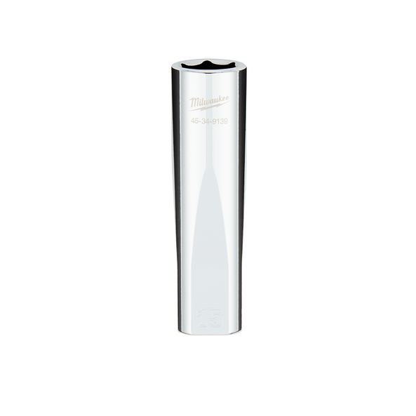Milwaukee 1/2in Drive 15mm Metric 6-Point Deep Socket 45349139